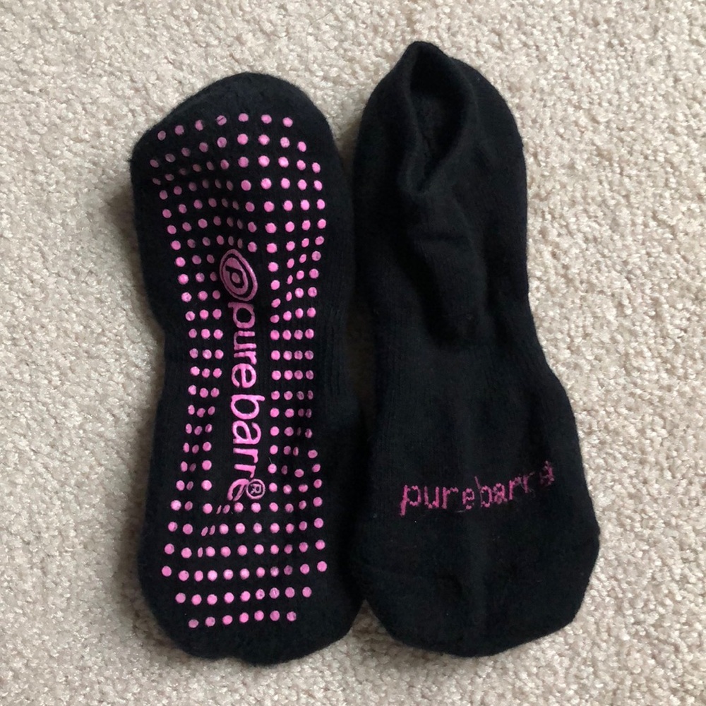 Pink pure barre socks!